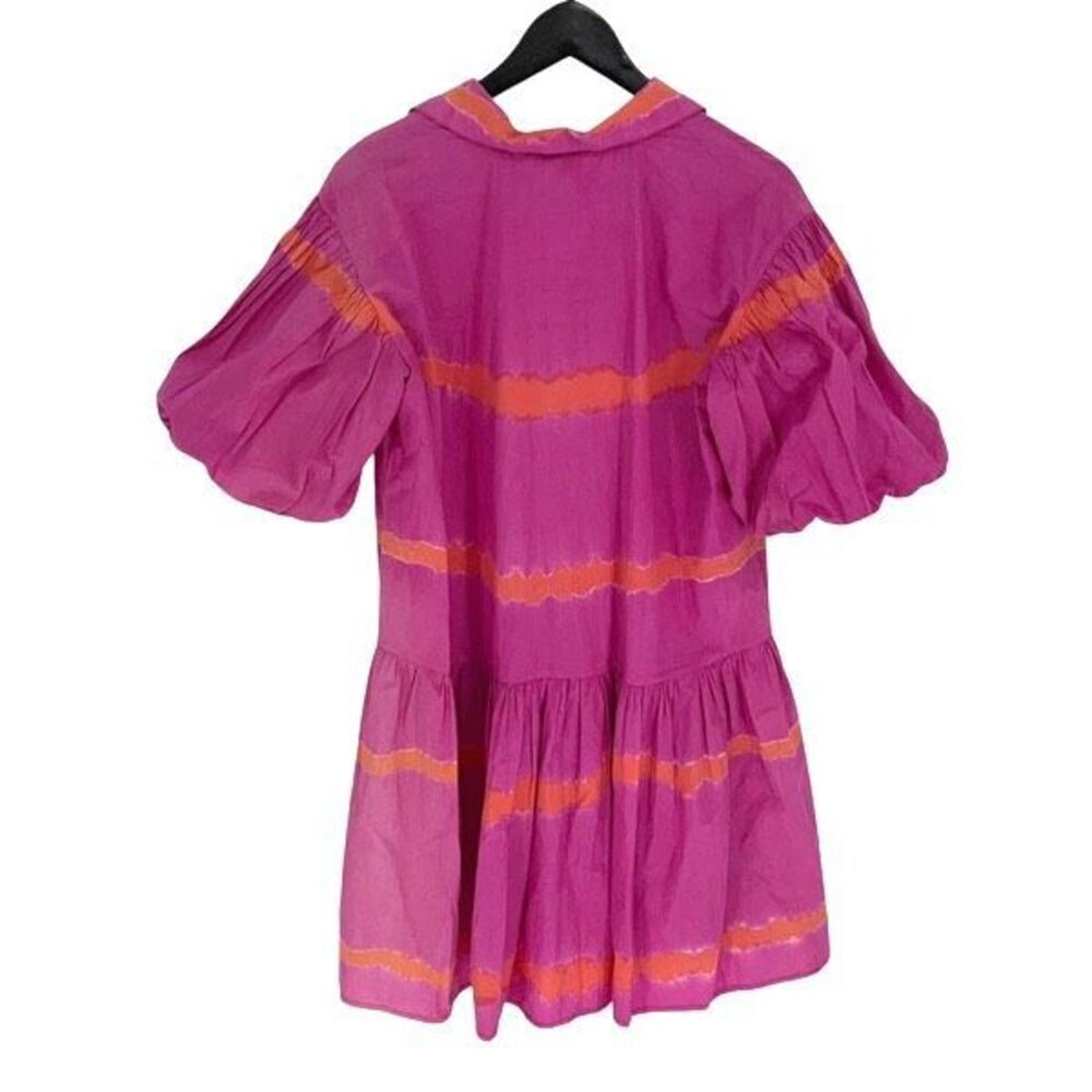 WKND Womens Collared Puff Balloon Sleeve‎ Frock It Dress Pink Size Large NWT - Picture 4 of 10